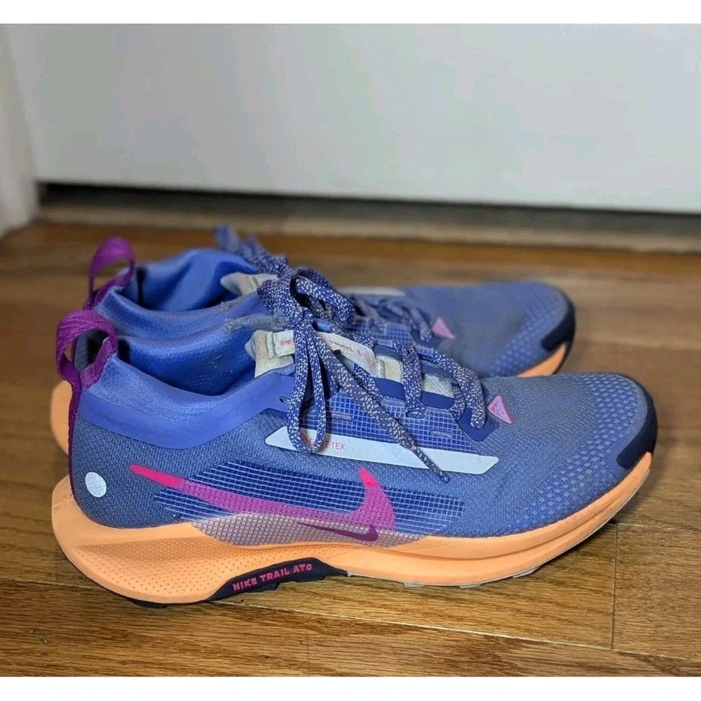 Gorpcore Nike Pegasus Trail 5 GTX Gore-Tex Running Shoes Women's 8 Blue